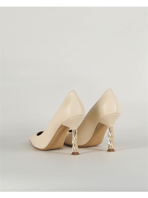 Leather pumps with gold heel Wo Milano WO MILANO | Decollete | 4003